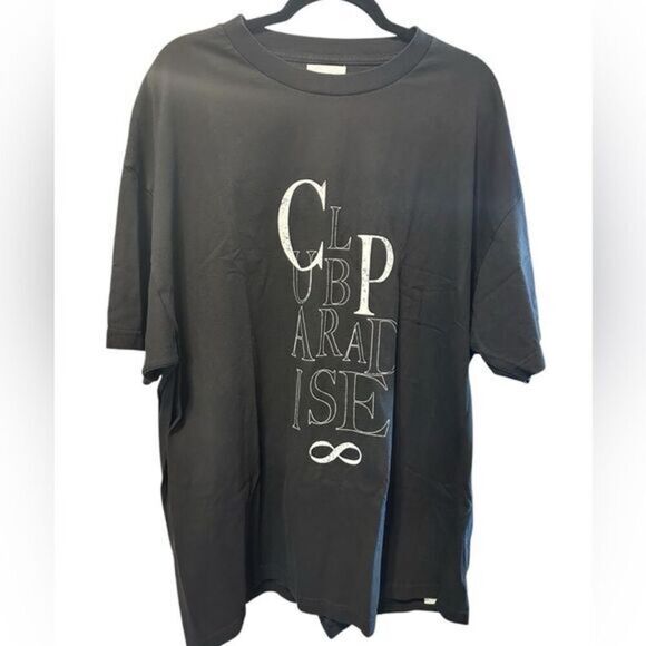 NWT Club Paradise Unisex Black Short Sleeve Logo Graphic Tee Shirt - Size XL - Picture 1 of 6
